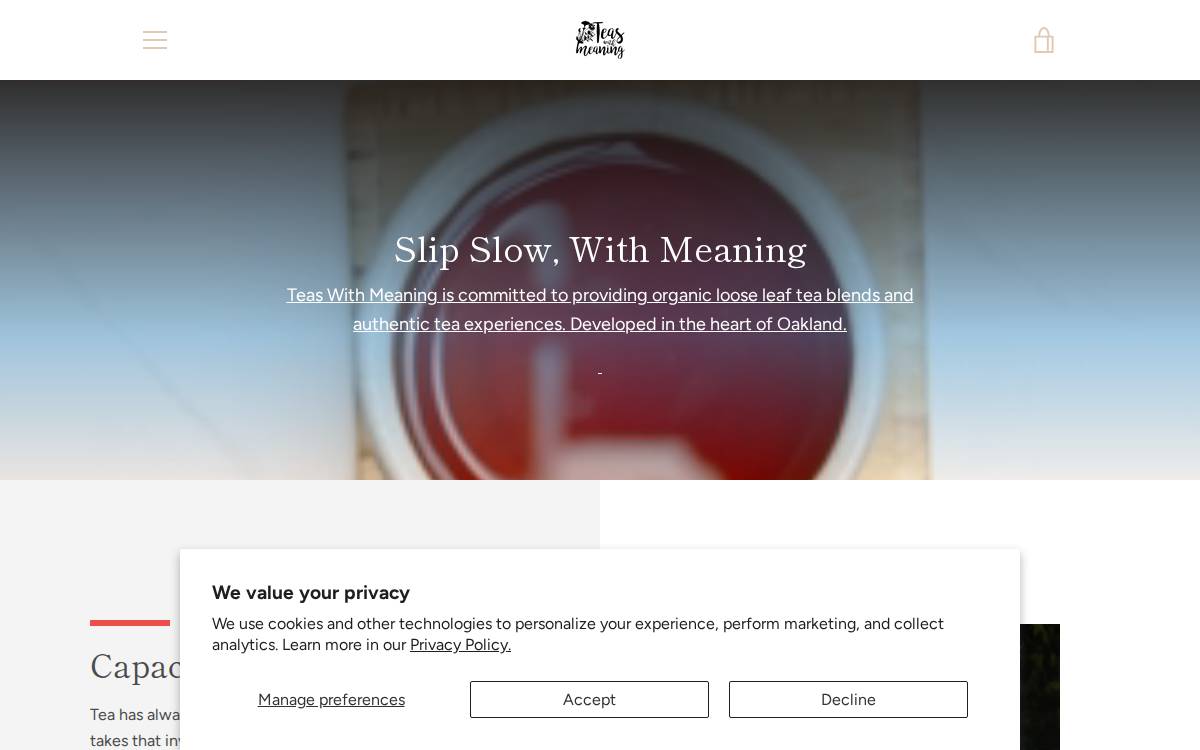 Withmeaning website preview