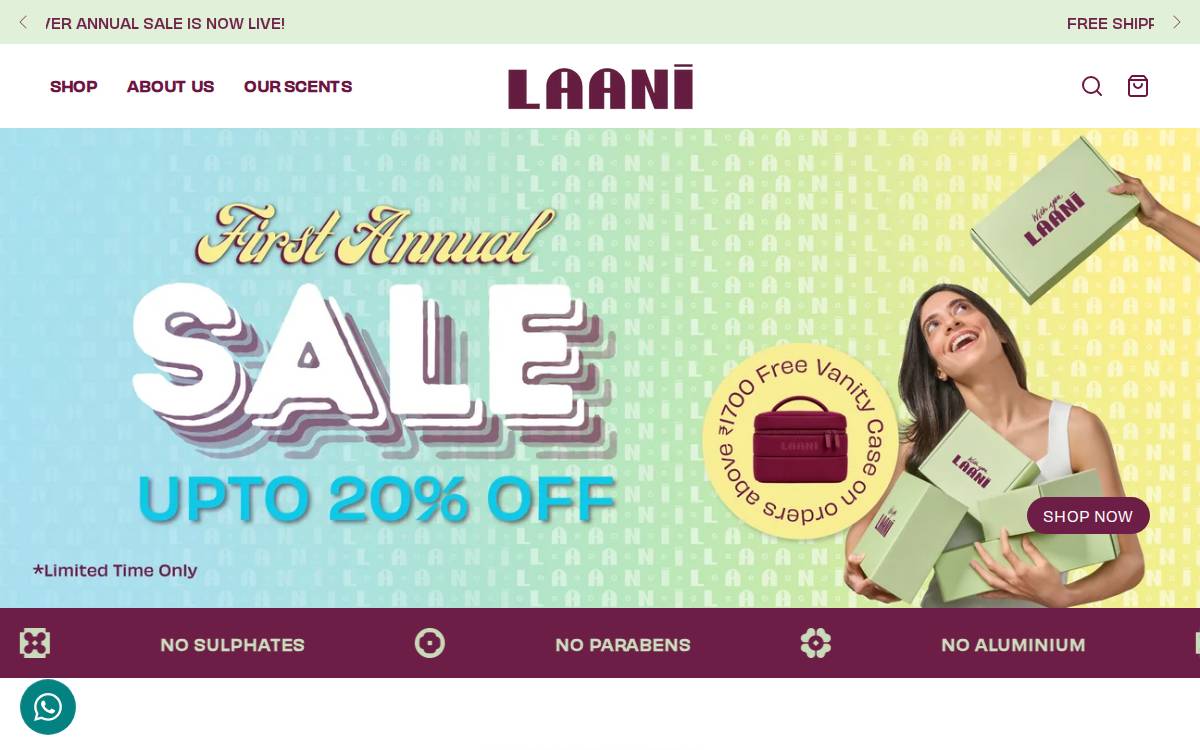 Withyoulaani website preview