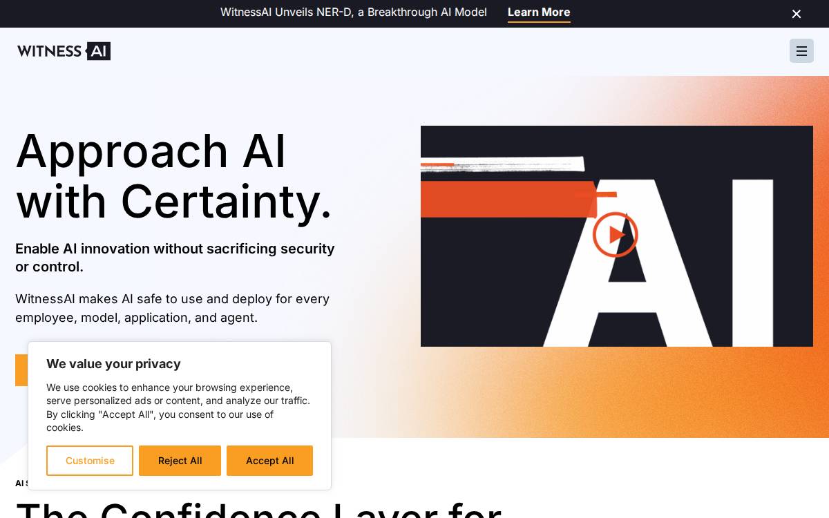 Witness ai website preview