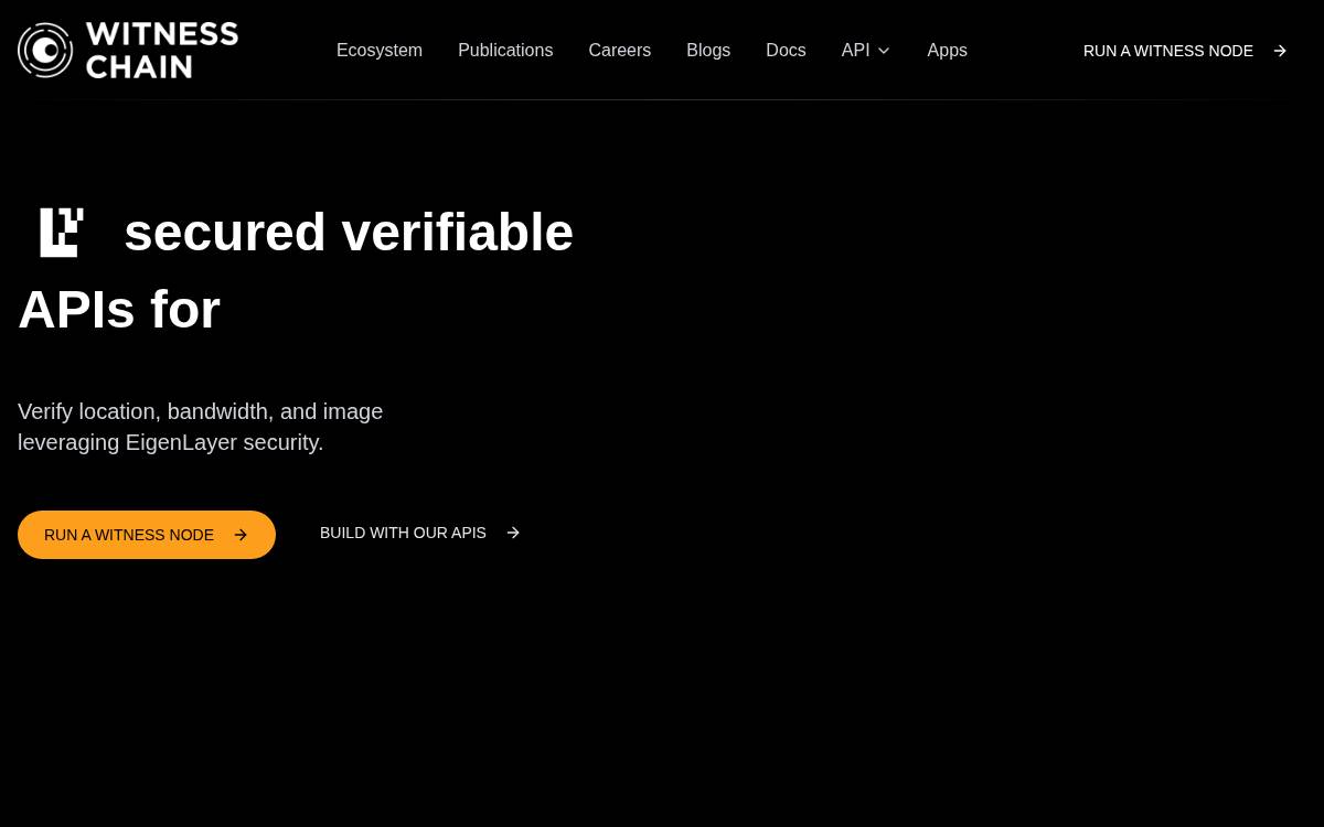 Witness Chain site website preview