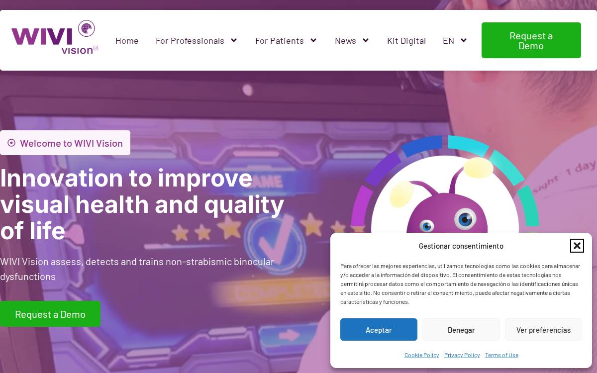 WIVI Vision website preview
