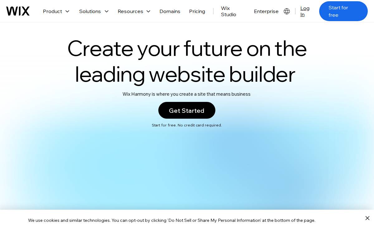 Wix website preview