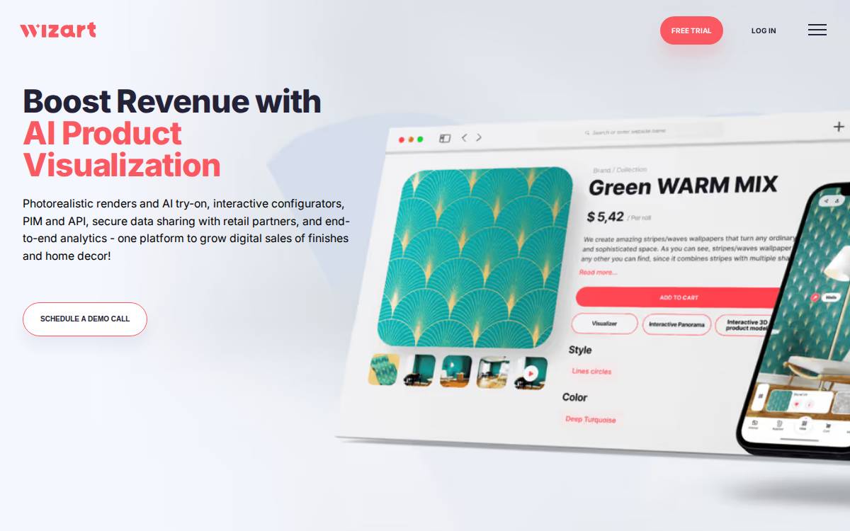 Wizart website preview