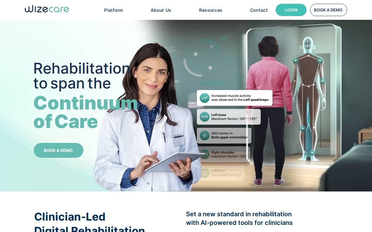 Wizecare website preview