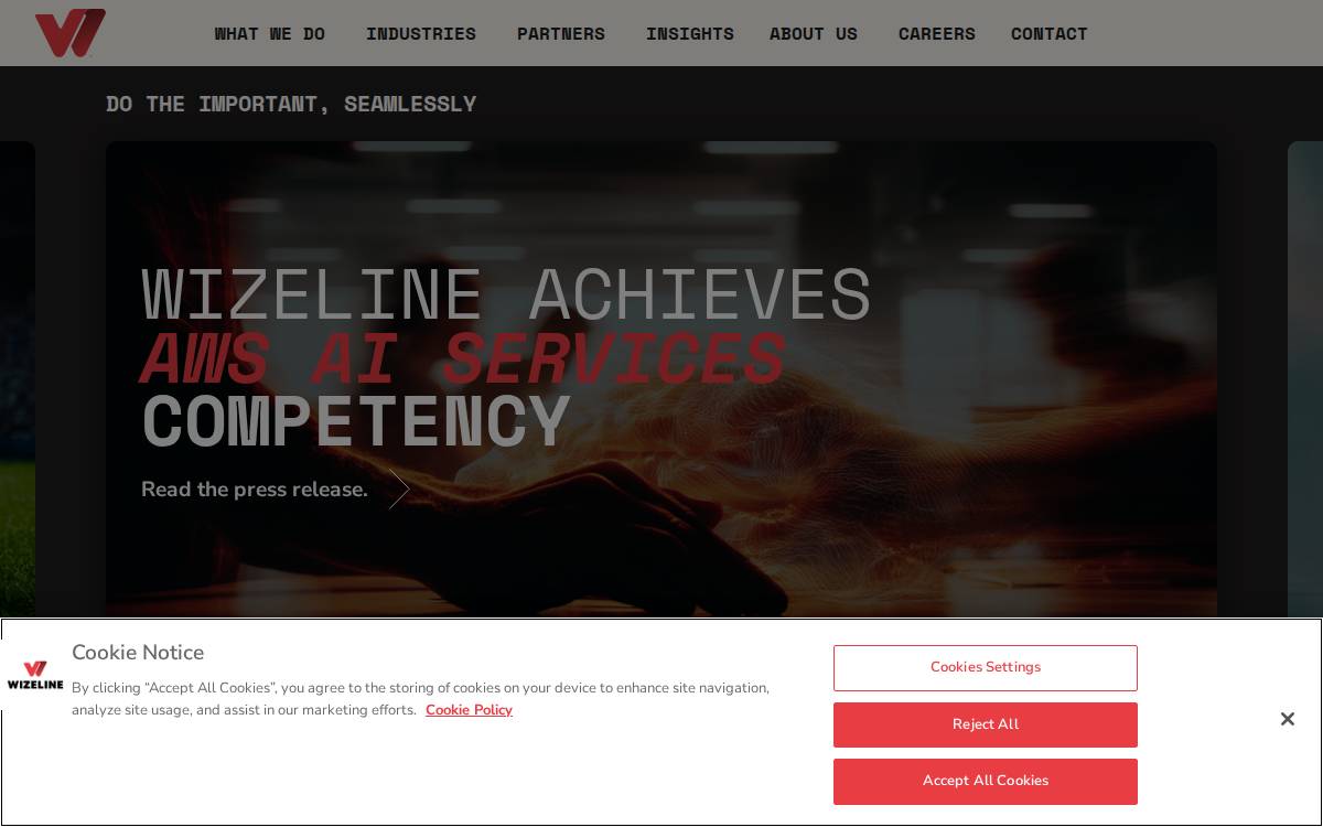 Wizeline website preview
