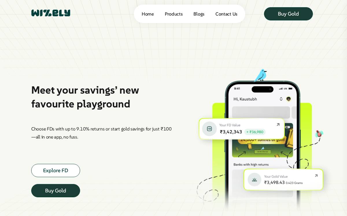 Wizely website preview
