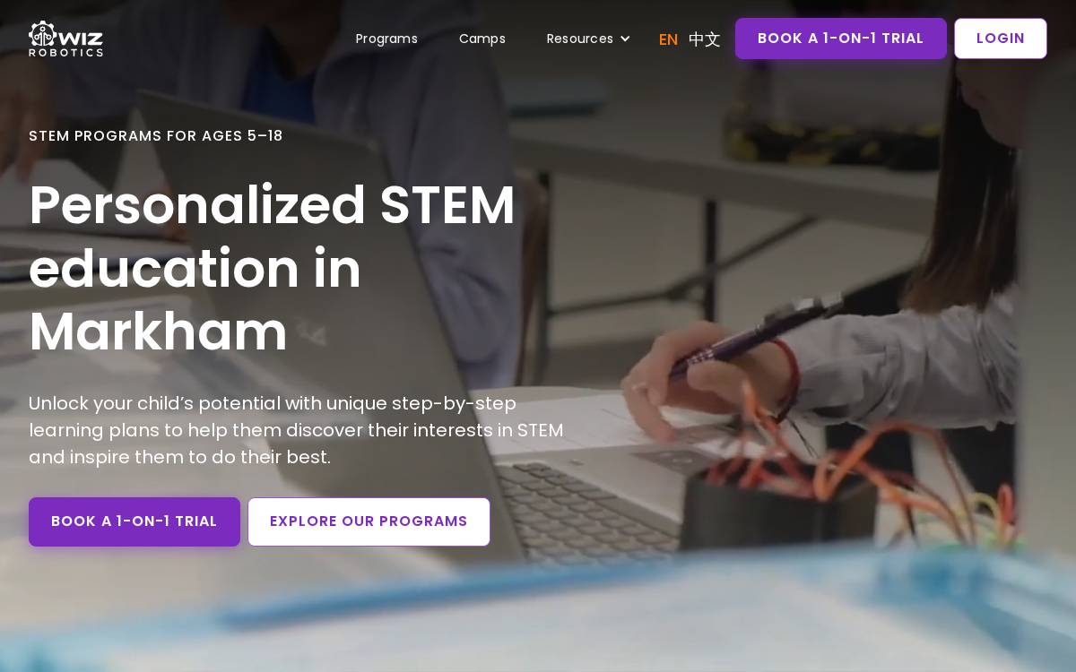 Wizrobotics website preview
