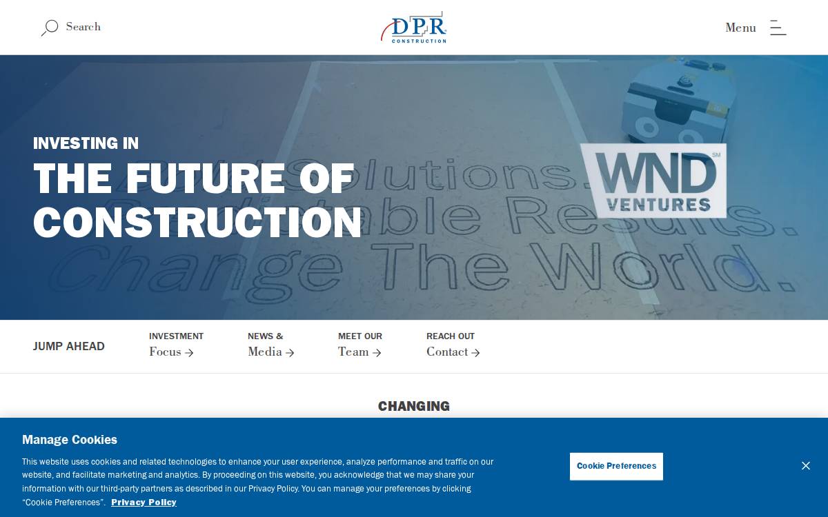 WND Ventures website preview
