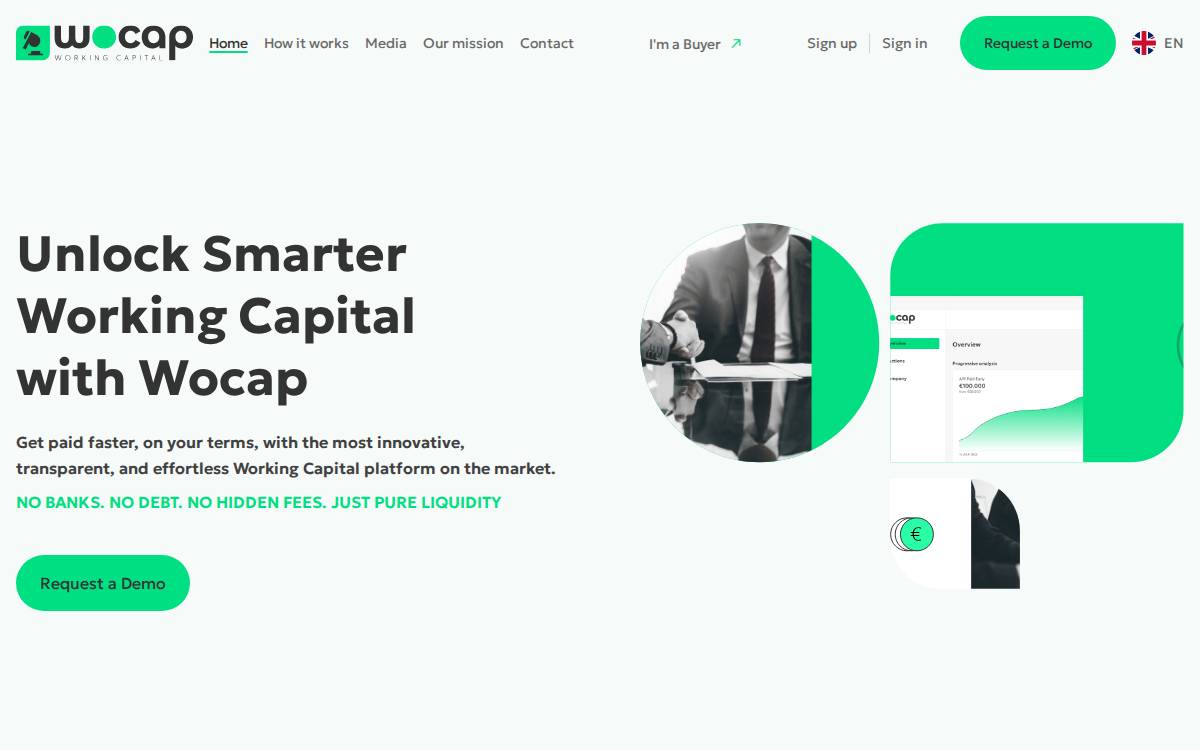 Wocap website preview