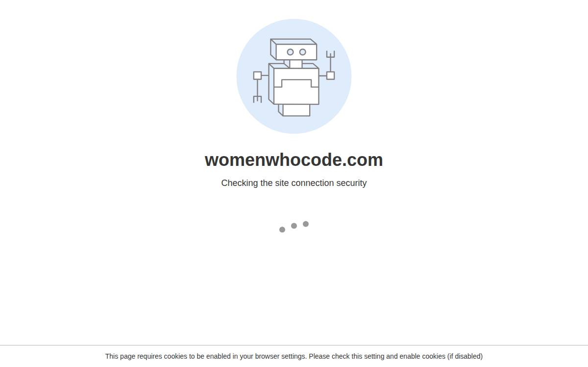 Women Who Code website preview