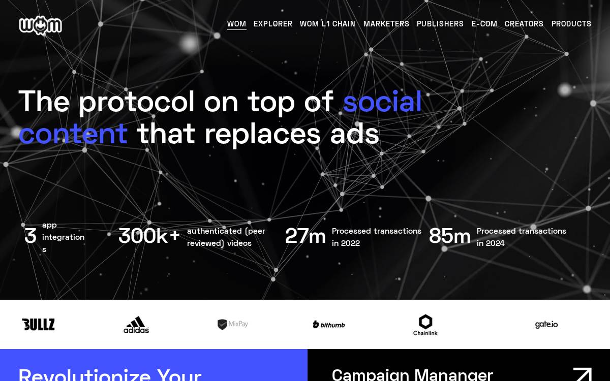 Womprotocol website preview