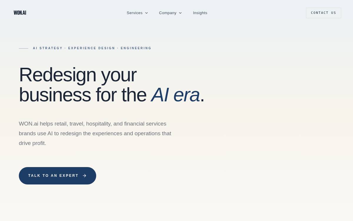 Won website preview