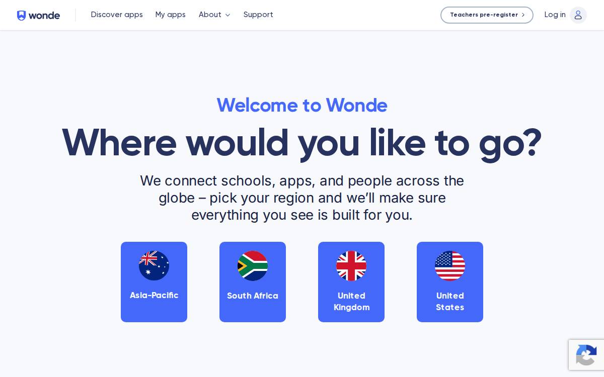 Wonde website preview