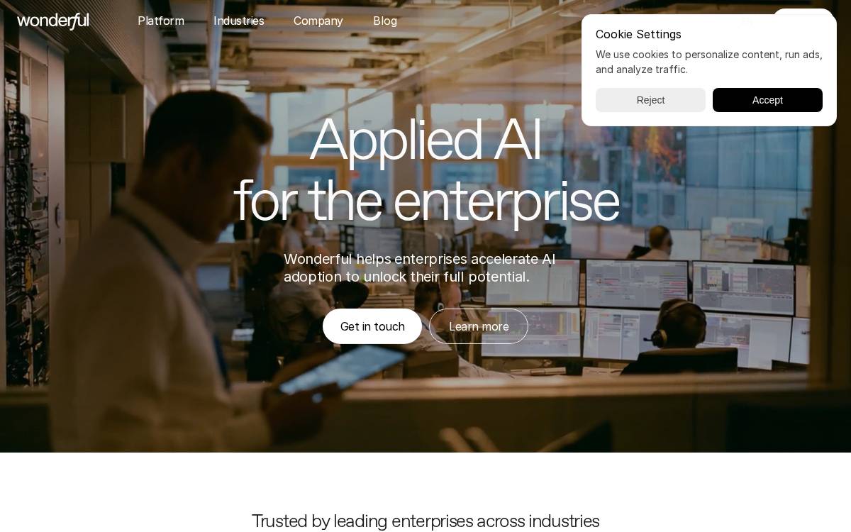 Wonderful website preview