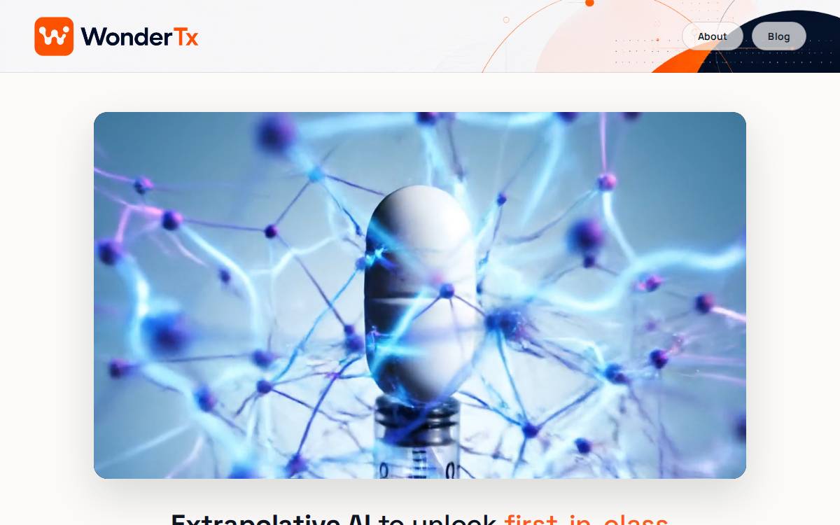 WonderTx website preview