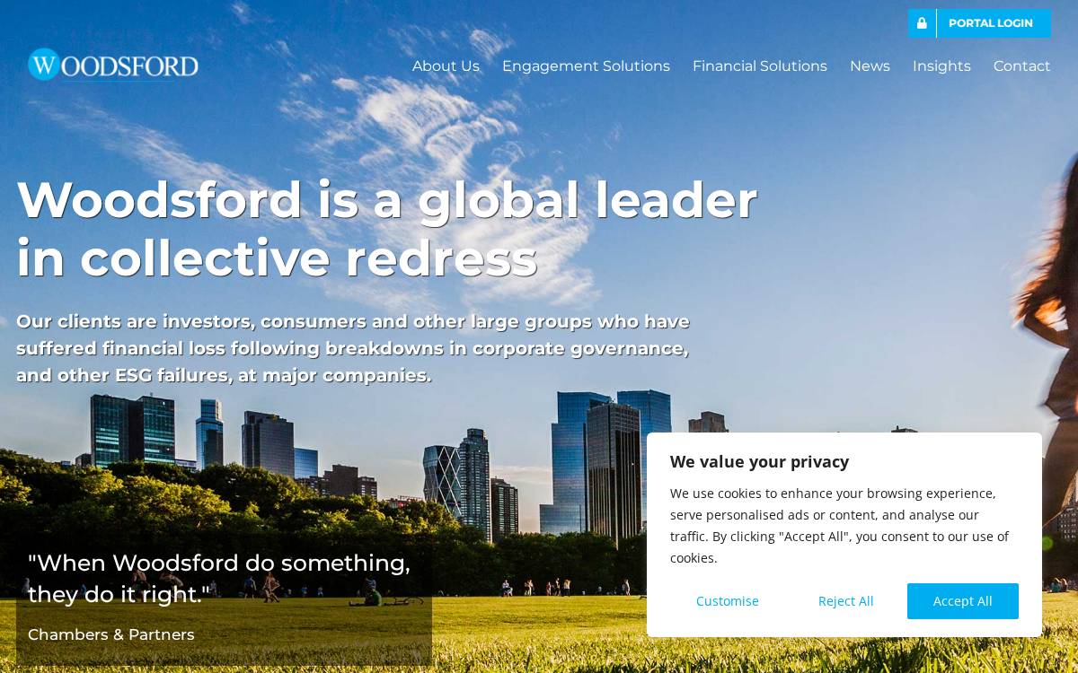 Woodsford Group website preview