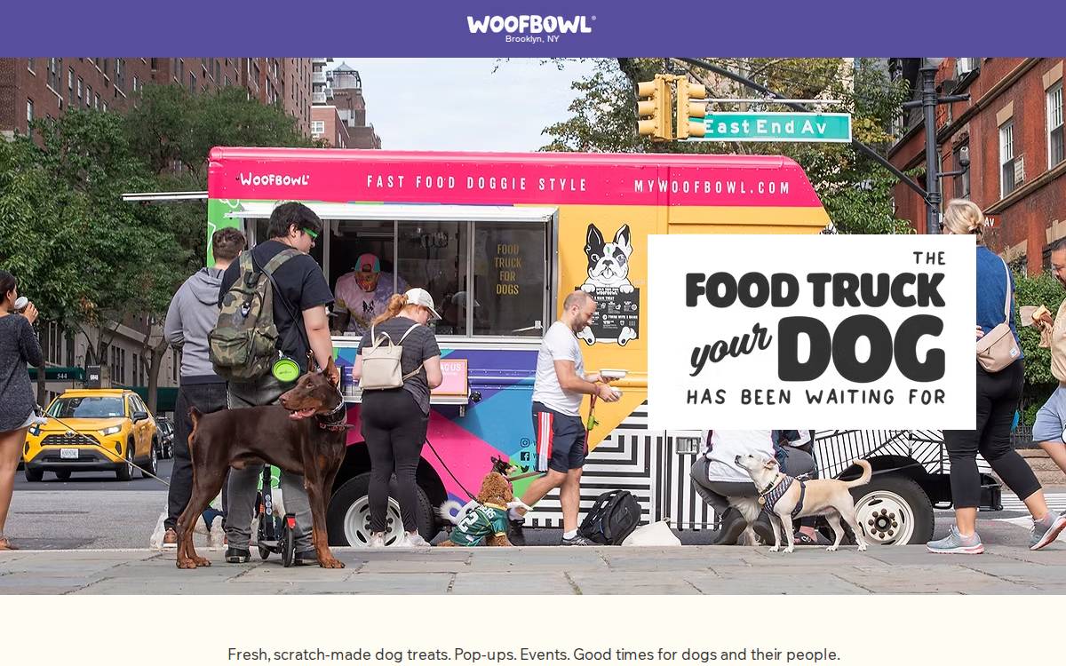 Woofbowl website preview