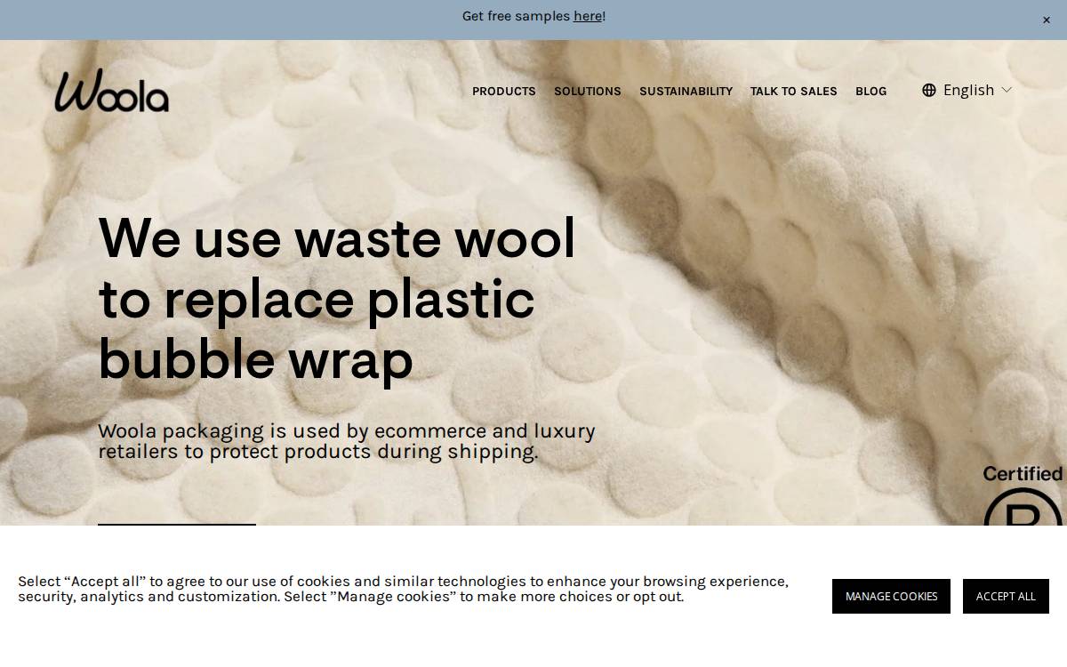 Woola website preview