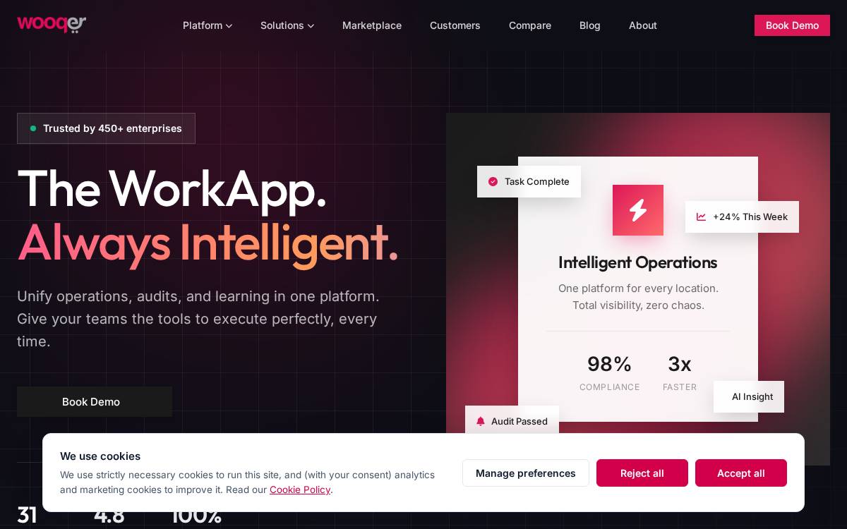 Wooqer website preview