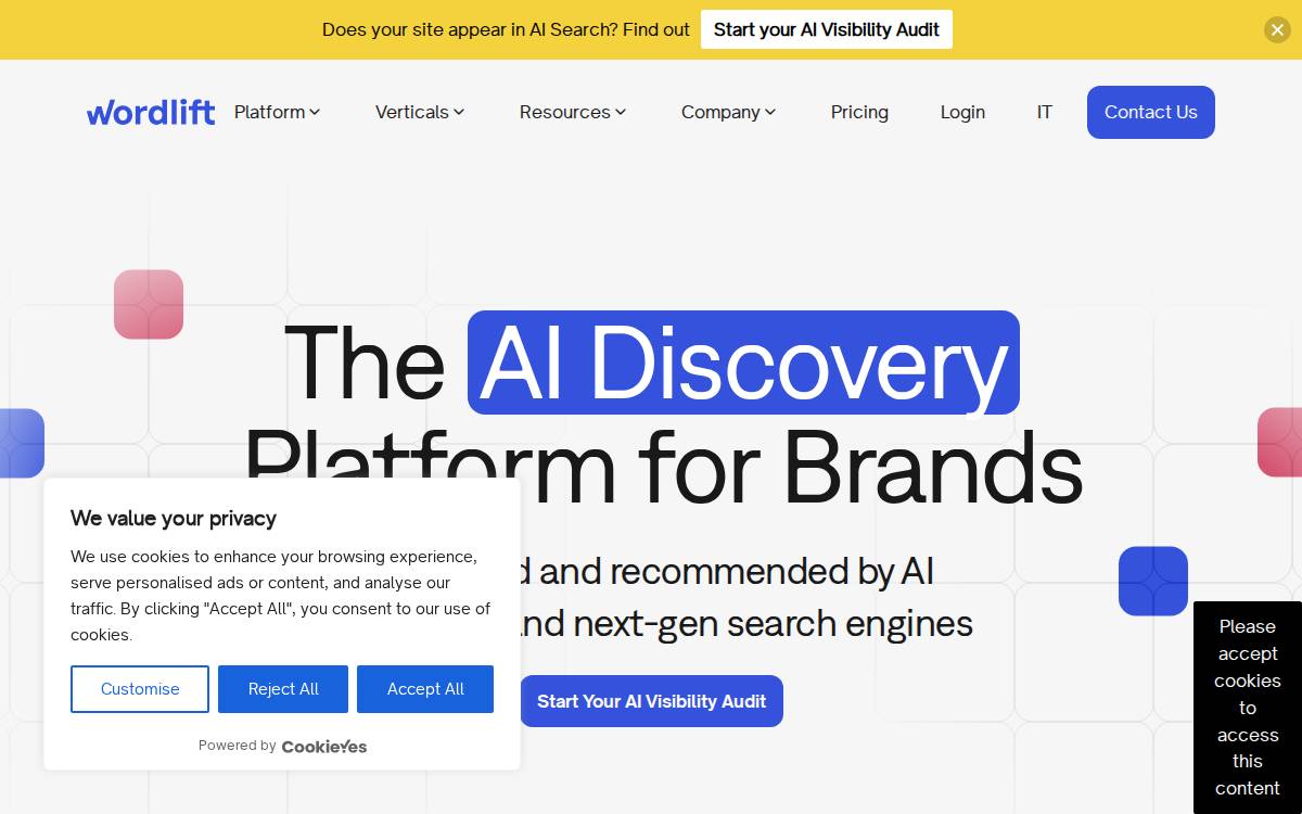 WordLift website preview