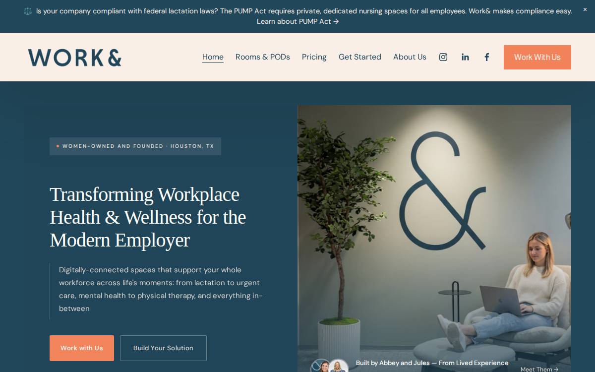 Work & Mother website preview