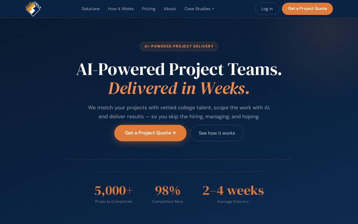 Work Simplr website preview
