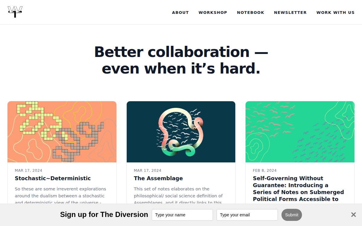Work Together website preview