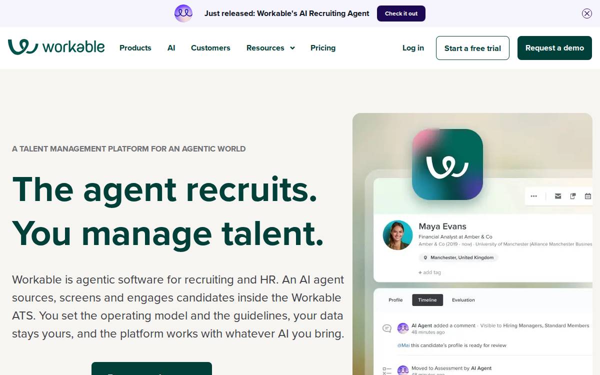 Workable website preview