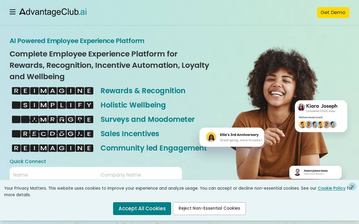 Workadvantage website preview