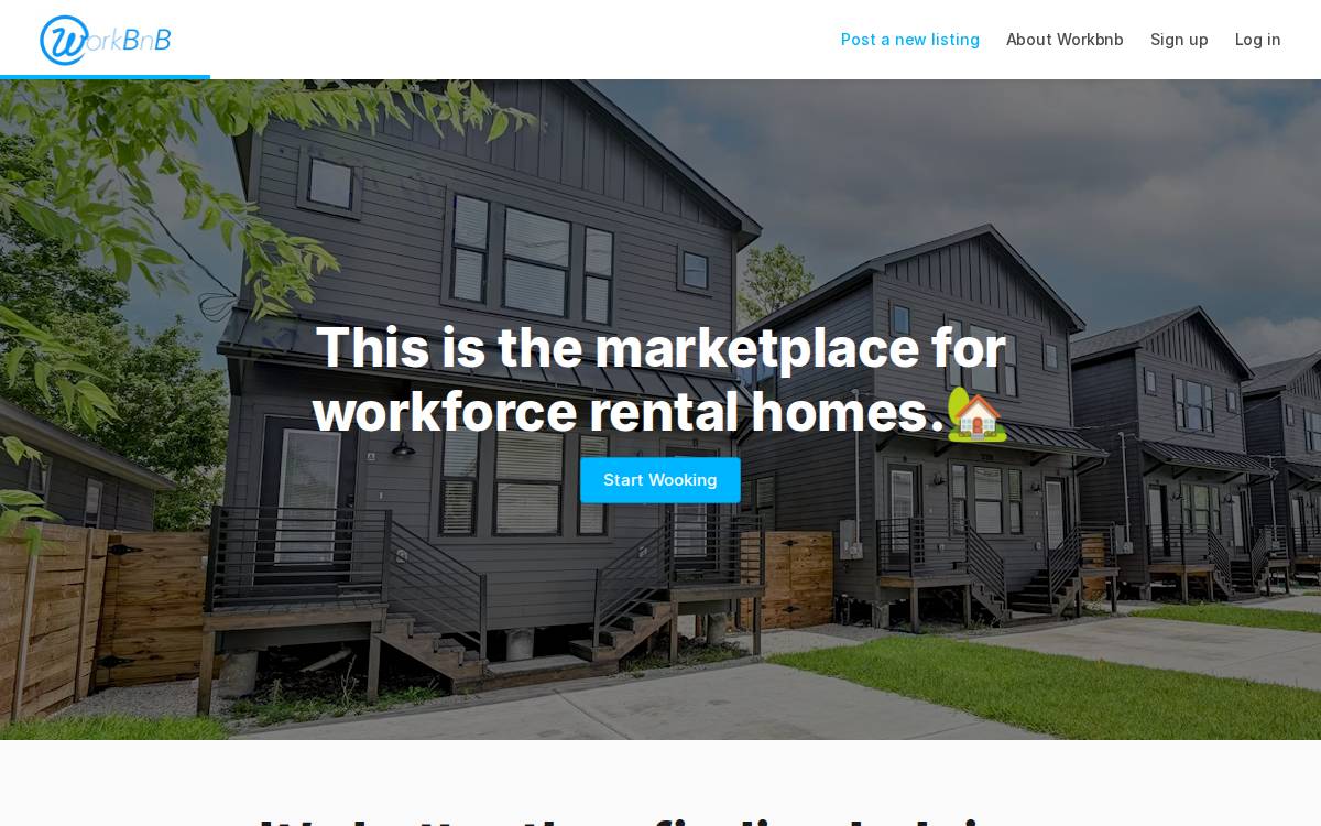 Workbnb website preview