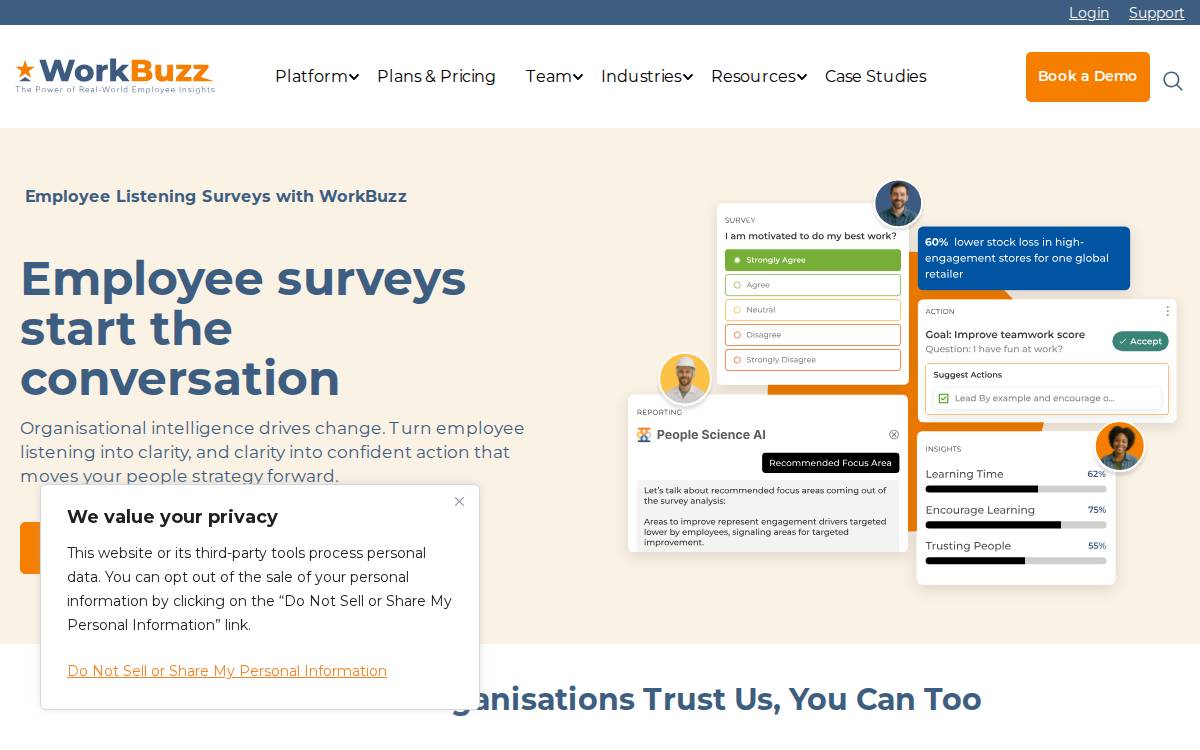 Workbuzz website preview