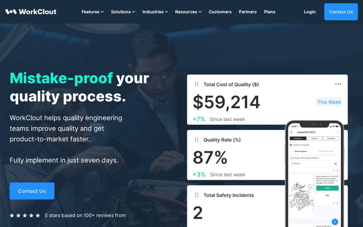 WorkClout website preview