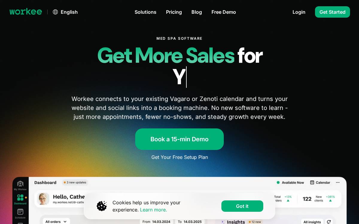 Workee website preview