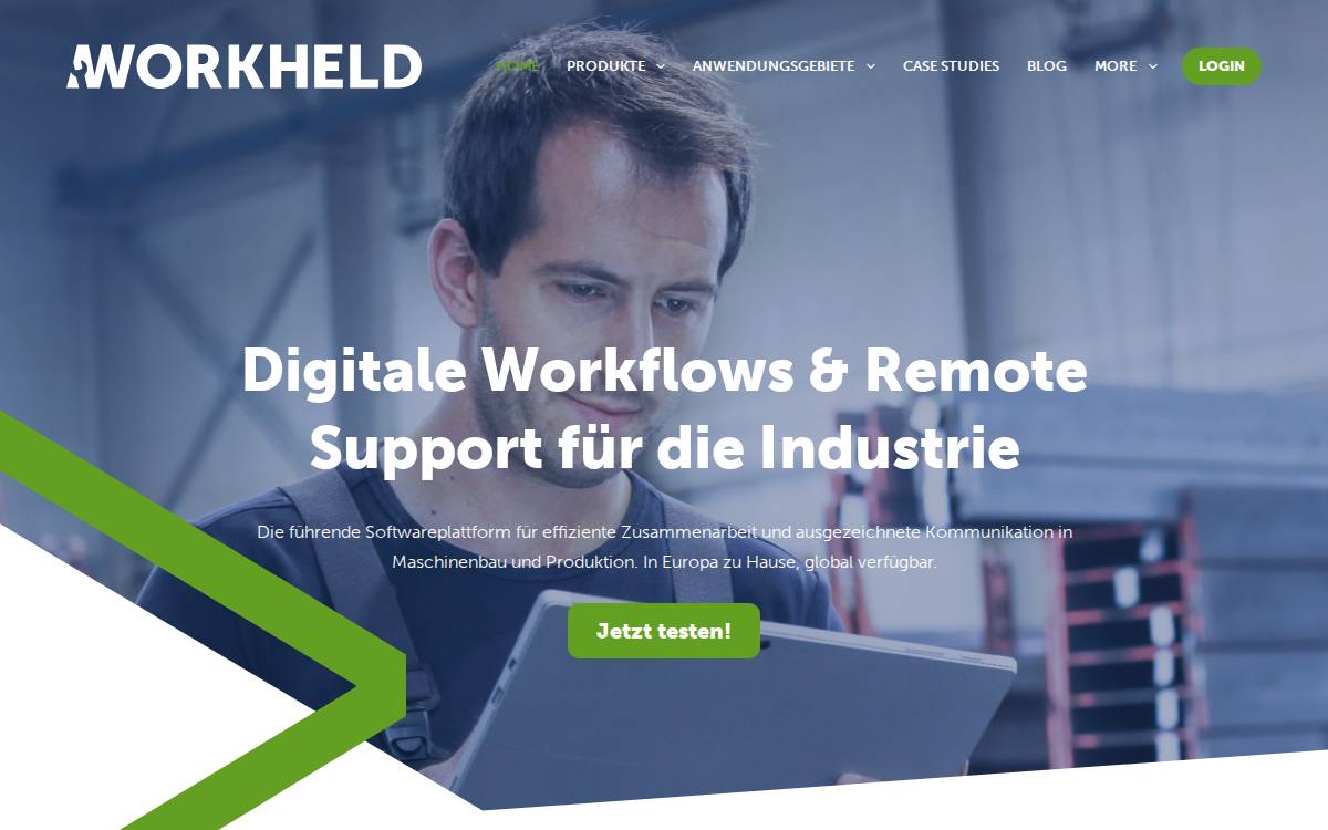 Workheld website preview