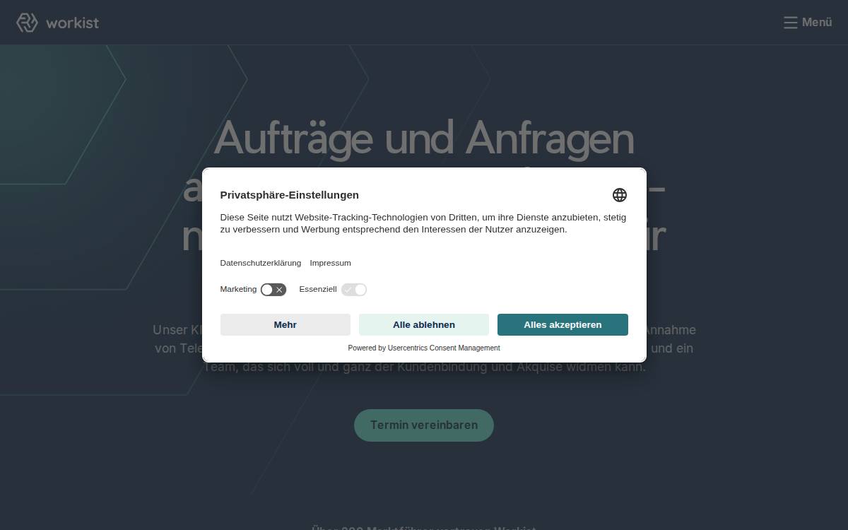 Workist website preview
