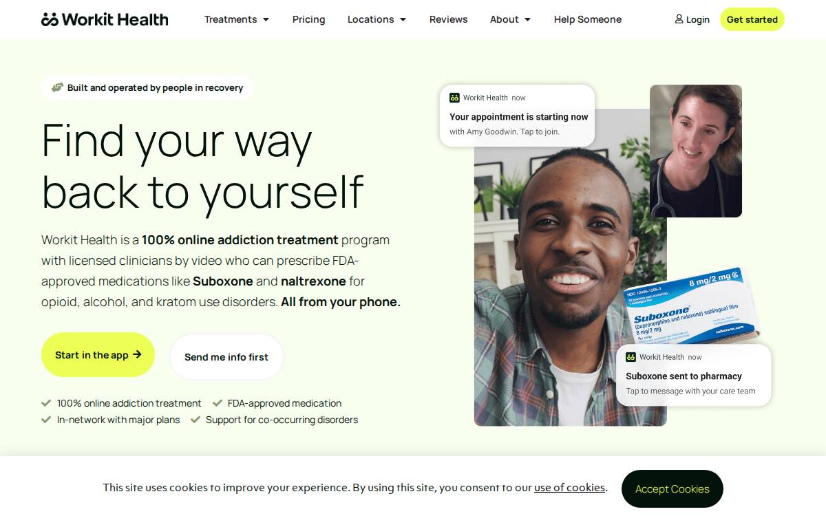Workit Health website preview