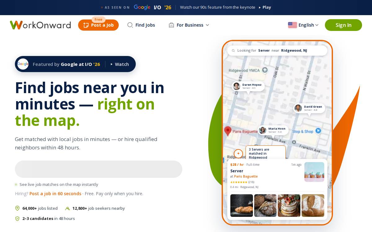 WorkOnward website preview