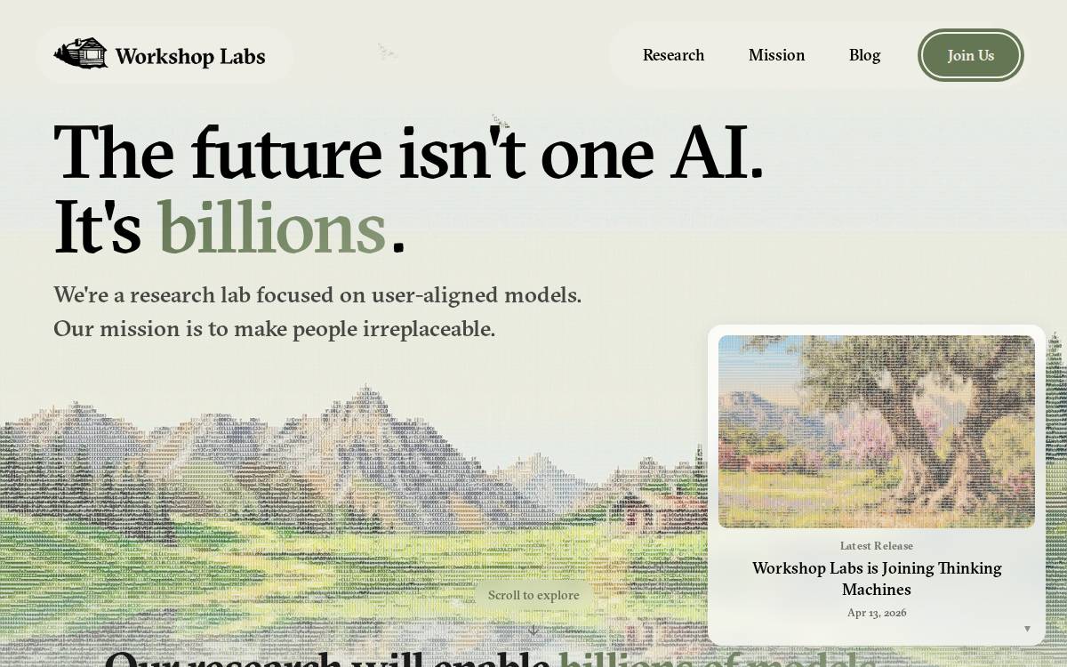 Workshop Labs website preview