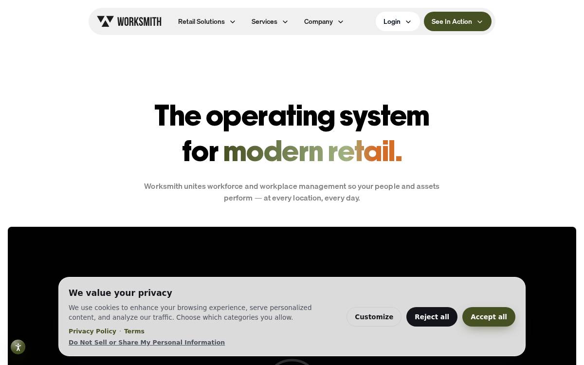 Worksmith website preview