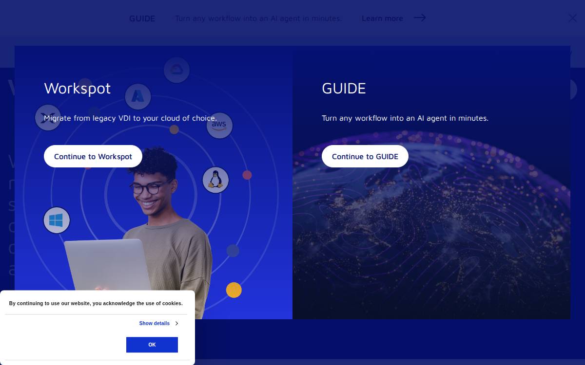 Workspot website preview