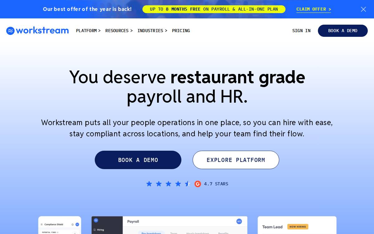 Workstream website preview