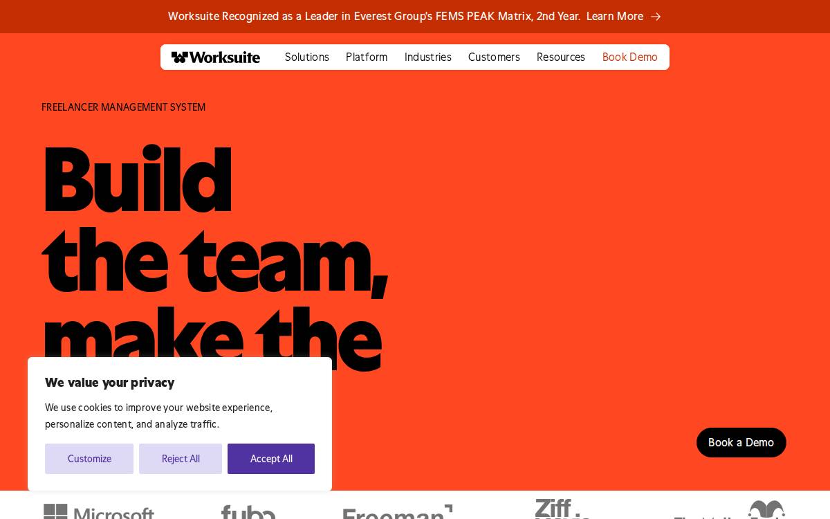 Worksuite website preview