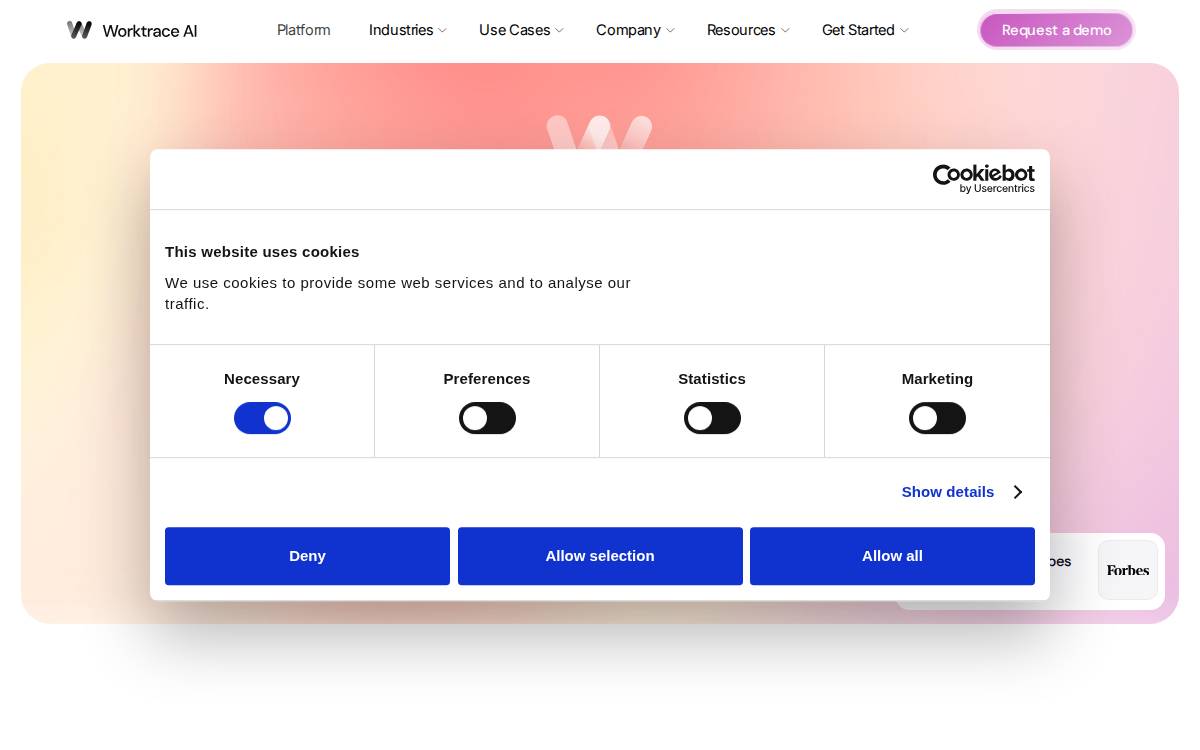 Worktrace Ai website preview
