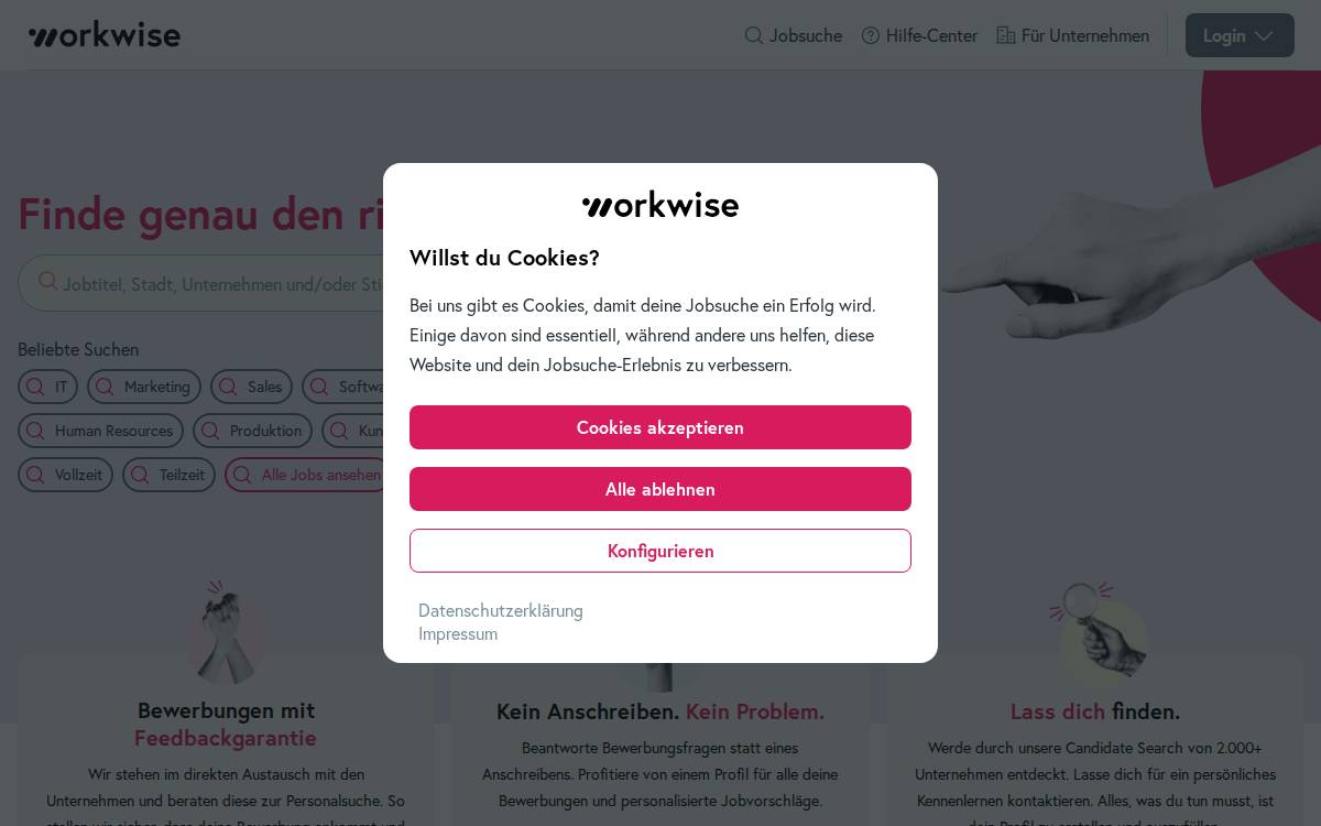 Workwise website preview