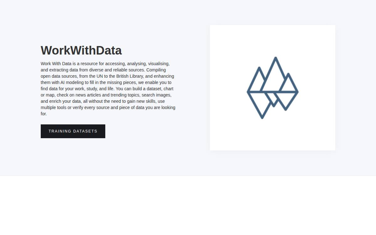 work-with-data website preview
