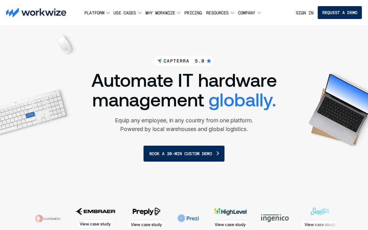 Workwize website preview