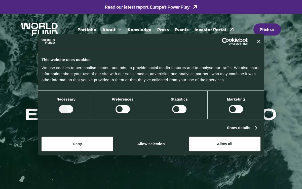 World Fund website preview