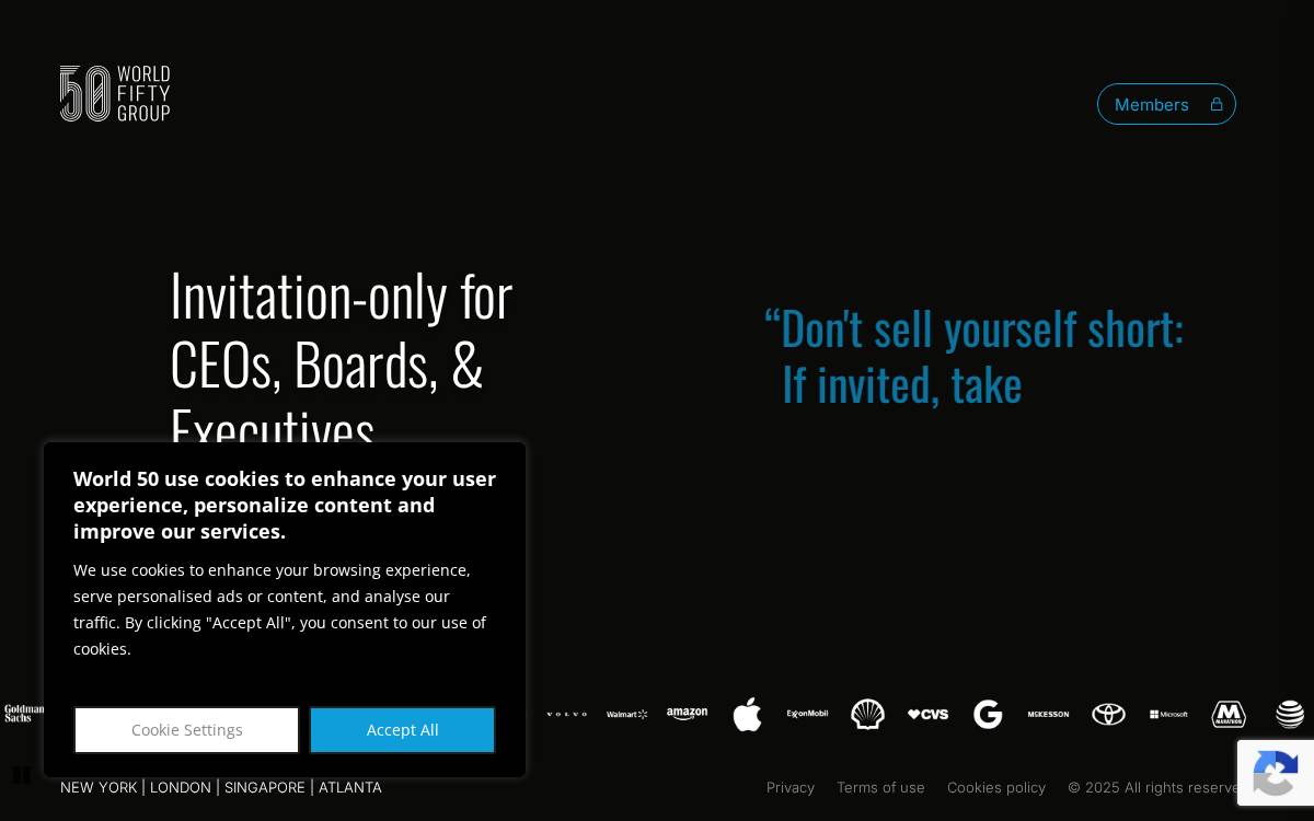 World50 website preview