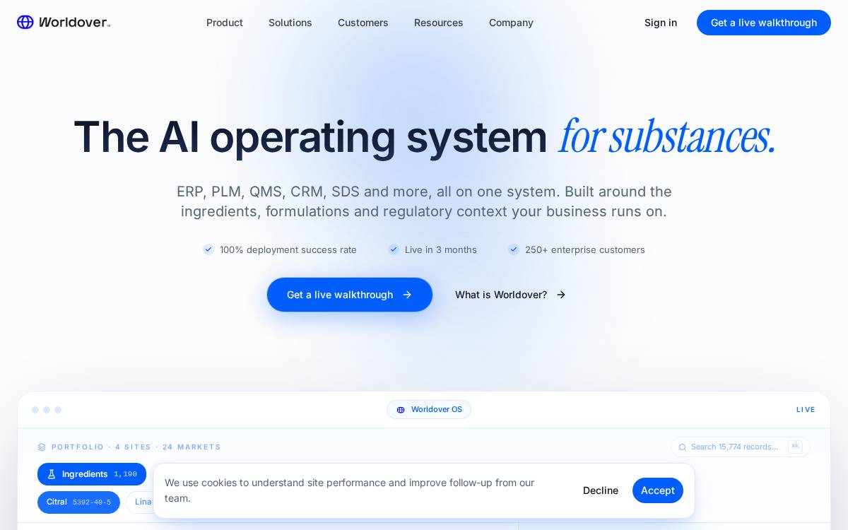 Worldover website preview