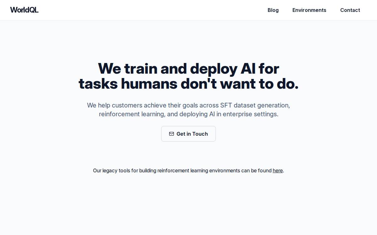 WorldQL website preview